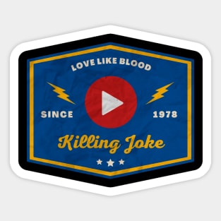 Killing Joke // Play Button Sticker